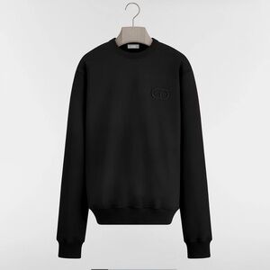 CD Icon Sweatshirt Black Cotton Fleece